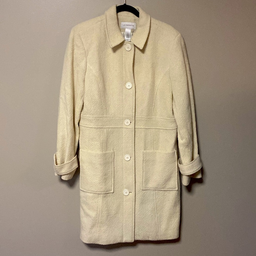 Liz Claiborne Textured Wool Coat